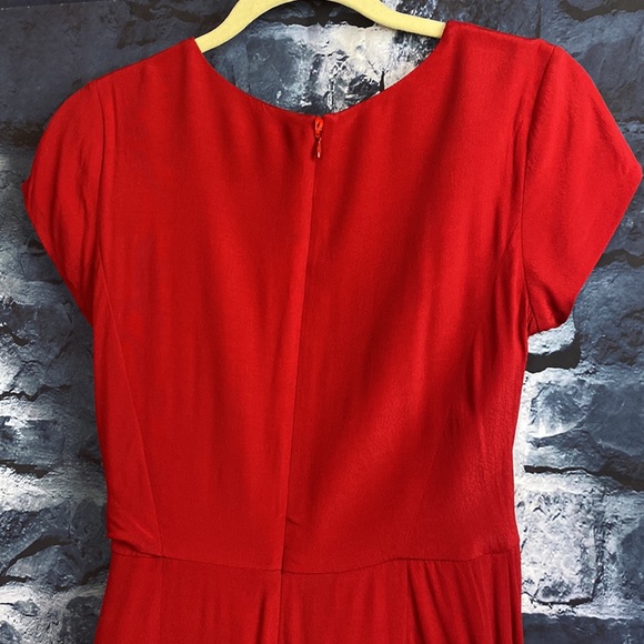 Maeve by Anthropologie Overlapping Tie Top Wide Leg Pant Jumpsuit - Picture 7 of 11